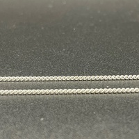 Unisex 925 Sterling Silver Curb Link Chain & Cross Pendant Necklace