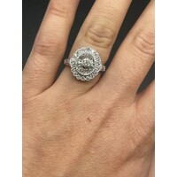 Ladies 14ct White Gold Diamond Ring (Pre-Owned)