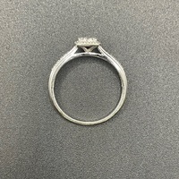 Ladies 9ct White Gold Diamond Cluster Ring