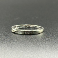 Ladies 9ct White Gold Diamond Band Ring