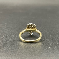 Ladies 9ct Yellow Gold Diamond Cluster Ring