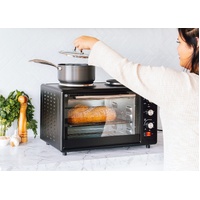 Healthy Choice 34L Portable Oven with Rotisserie EO425R Black