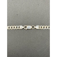 Unisex 925 Sterling Silver Curb Link Necklace