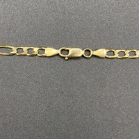 Unisex 9ct Yellow Gold Figaro Link Necklace