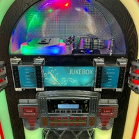 Signify EA0403/46486 Retro Jukebox Bluetooth CD USB FM LED Party Speaker