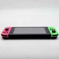 Nintendo Switch Neon Green Pink Handheld Gaming Console HAC-001 with Accessories