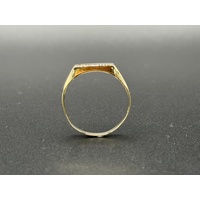 Mens 9ct Yellow Gold Signet Ring