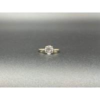 Ladies 9ct Yellow Gold Cubic Zirconia Ring