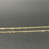 Unisex 10ct Yellow Gold Curb Link Necklace