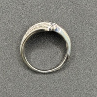 Ladies 9ct White Gold Diamond Cluster Ring