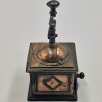 Antique Metal Pencil Sharpener Coffee Grinder Style Miniature Collectible Desk Decor