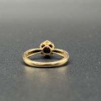 Ladies 9ct Yellow Gold Diamond Cluster Ring