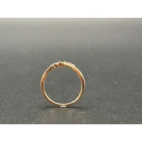 Ladies 10ct Rose Gold Diamond Ring