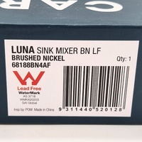 Caroma Luna Collection Brushed Nickel Sink Mixer Tap 68188BN4AF