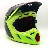 Fox Racing Neon V4 Motocross Riding Helmet with Spare Visor