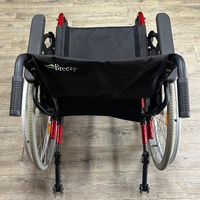 Breezy Basix 2 Self Propelled Wheelchair Aluminium 125kg Red Black