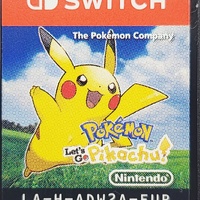 Pokemon Let's Go Pikachu Nintendo Switch Game Cartridge Adventure RPG