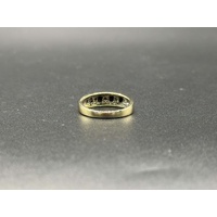 Ladies 9ct Yellow Gold Diamond Band Ring