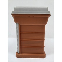 Plano 1363 Fishing Tackle Box Orange Stow N Go 3 Slide In Containers