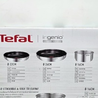Tefal Ingenio Emotion Induction 6pc Stainless Steel Non Stick Cookware Set