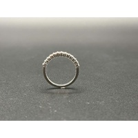 Ladies White Platinum Diamond Band Ring