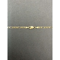 Unisex 9ct Yellow Gold Figaro Link Necklace