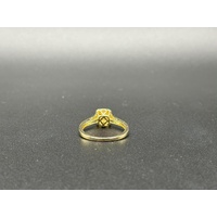 Ladies 9ct Yellow Gold Diamond Cluster Ring
