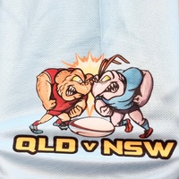 State of Origin Rugby League Jersey Size L QLD NSW Graphic Shirt