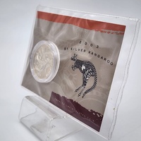 2003 Royal Australian Mint $1 Frosted Uncirculated Silver Kangaroo Coin