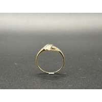 Ladies 9ct Yellow Gold Illusion Pattern Ring