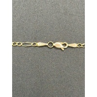 Unisex 9ct Yellow Gold Figaro Link Necklace