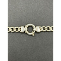 Unisex 925 Sterling Silver Curb Link Necklace