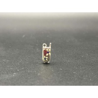 Ladies 925 Sterling Silver Flip Cell Phone Charm 