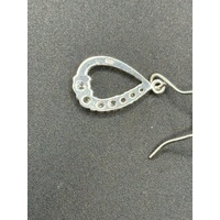 Ladies 925 Sterling Silver Droplet Earrings