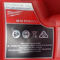 Milwaukee M18 Fuel Cordless Circular Saw M18 FCS66G3 with Straight Edge Guide