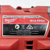 Milwaukee M18 FPD3 Brushless Hammer Drill Driver Skin Only 18V Cordless Tool