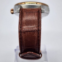 Thomas Earnshaw Longitude Automatic Skeleton Watch Brown Leather Band