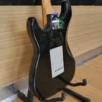 ECON Six-String Electric Guitar Black Strat Style