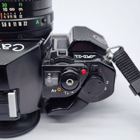 Canon Vintage A-1 35mm SLR Film Camera FD 50mm f/1.8 Lens 1984 Olympic Games Cap