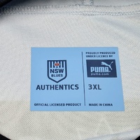 PUMA NSW Blues Authentics Rugby League Jersey 3XL Sky Blue NRL Official Licensed Shirt