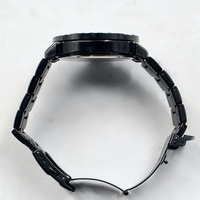 MEGALITH Wolf Men's Quartz Watch Black Gold Stainless Steel Bracelet 3ATM