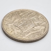 1966 Australia Round 50 Cent Coin Royal Australian Mint 80% Silver