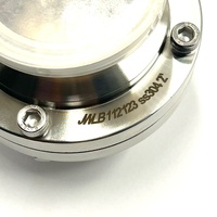 2" SS304 Stainless Steel 3 Position Pull Handle Butterfly Valve Tri Clamp Sanitary 64 Gauge