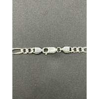 Mens 925 Sterling Silver Figaro Link Necklace