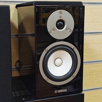 Yamaha R-S202 Stereo Receiver NS-BP301 Bookshelf Speakers with Remote