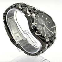 Seiko V172-0AK0 Mens Solar Chronograph Two-Tone Metal Watch 100m WR