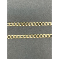 Unisex 9ct Yellow Gold Curb Link Necklace
