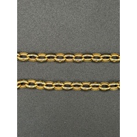 Ladies 9ct Yellow Gold Mum Heart Locket Belcher Link Bracelet