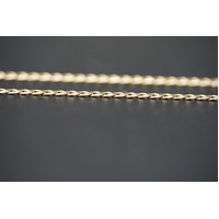 Ladies 9ct Yellow Gold Curb Link Chain & Cross Pendant 
