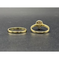 Ladies 9ct Yellow Gold Diamond Bridal Ring Set